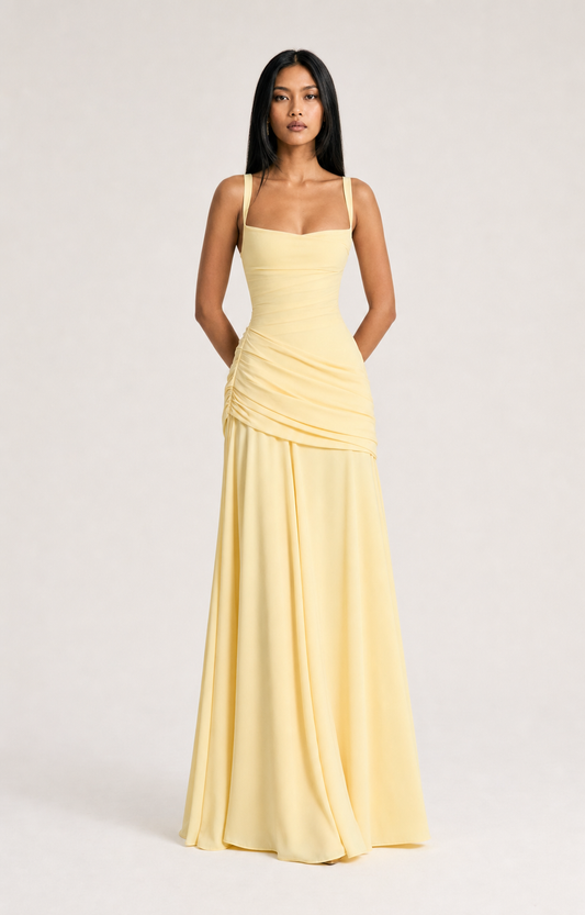 Elegant Chiffon Bodycon Dress