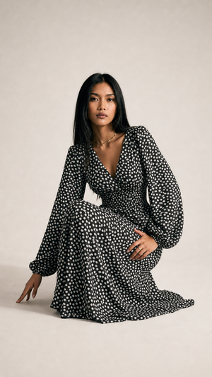 Serrated polka dots