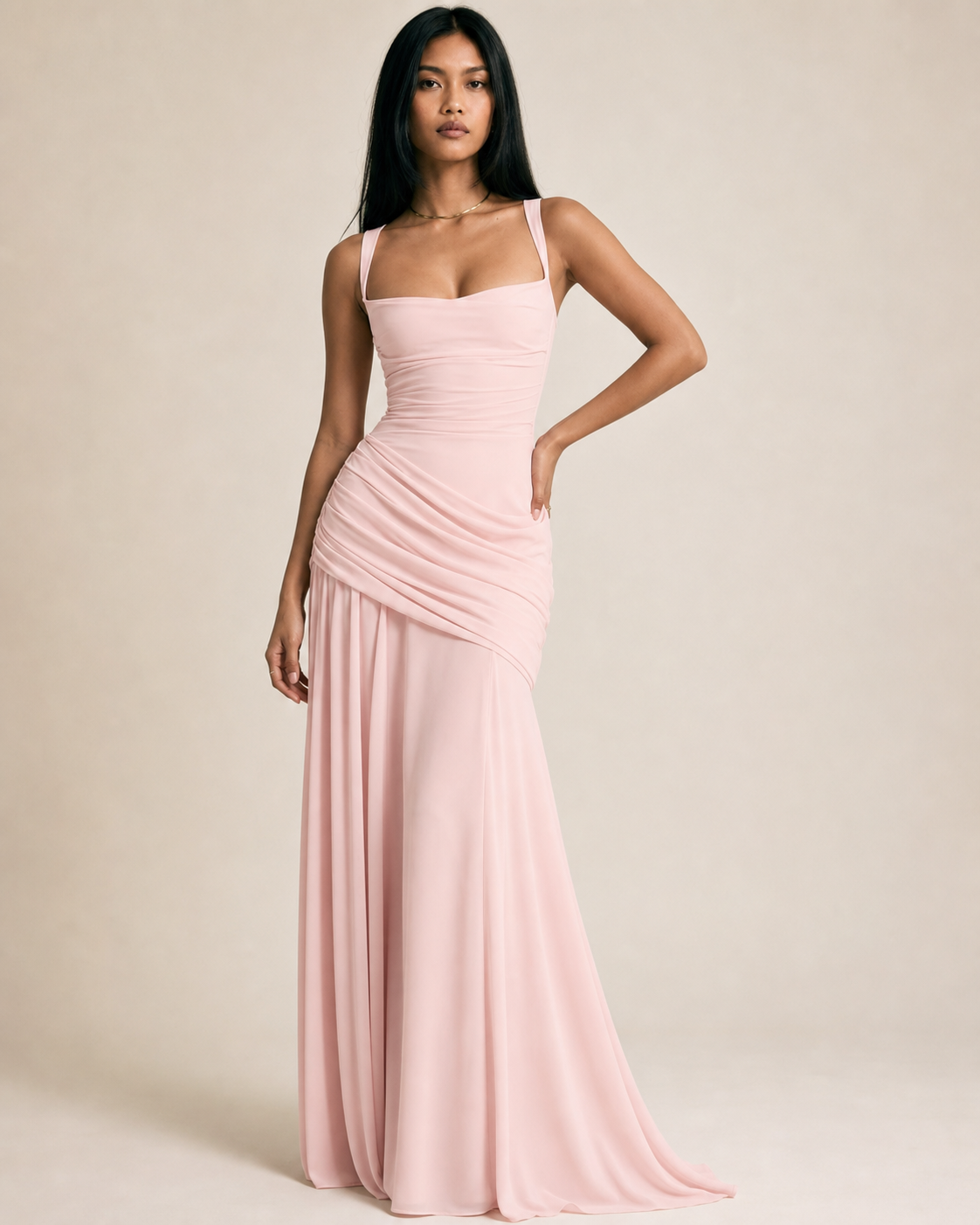 Elegant Sleeveless Flared Dress