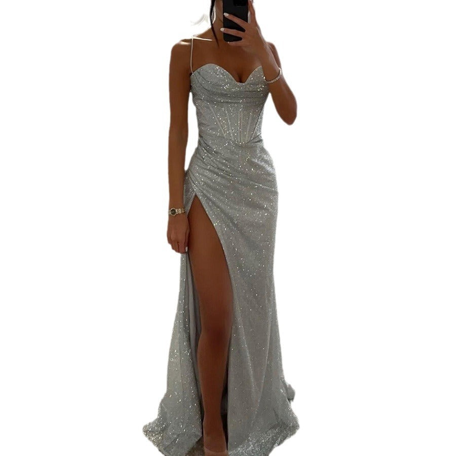 Elegant Off-Shoulder Long Evening Dress
