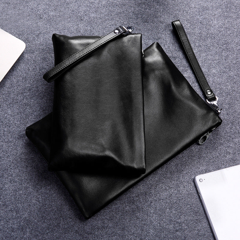 Genuine Leather Men's Envelope Clutch Bag