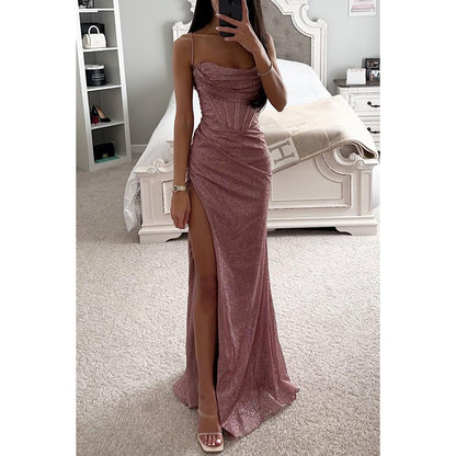 Elegant Off-Shoulder Long Evening Dress