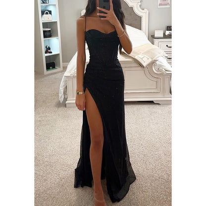 Elegant Off-Shoulder Long Evening Dress