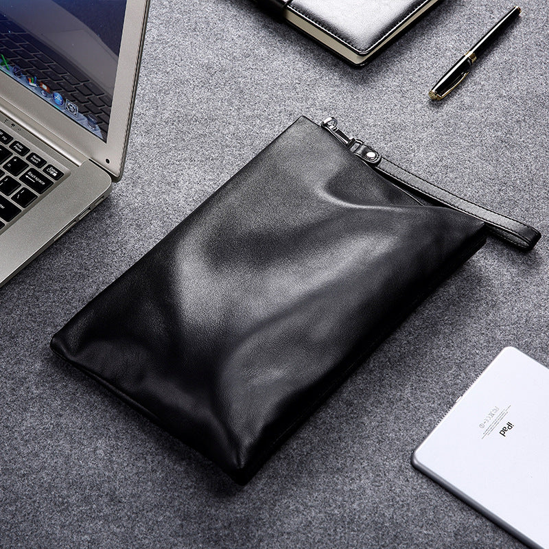 Genuine Leather Men's Envelope Clutch Bag
